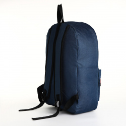 Рюкзак молодежный на молнии  наружный карман цвет синий No brand 08896498
