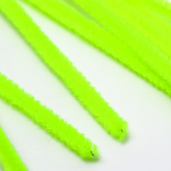 Проволока с ворсом для поделок и декора набор 50 шт  размер 1 30 × 0 6 см цвет зеленый неон No brand 01212904