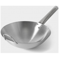 Сковорода wok hanna knövell из нержавеющей стали chief  d=30 см с ручкой 0978647