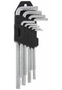 Набор ключей лом  torx tamper удлиненных tt10 tt50 9 шт LOM 0511120