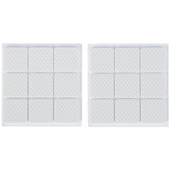 Накладка мебельная квадратная тундра  размер 25 х мм 18 шт полимерная цвет белый TUNDRA 09182312