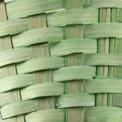 Корзина плетеная  d28х15хh31 5см зеленый бамбук No brand 09411475