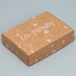 Коробка подарочная складная крафтовая  упаковка Дарите Счастье 01407908