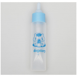 Бутылочка для вскармливания грызунов 30 мл с силиконовой соской (короткий носик)  голубая No brand 01222074
