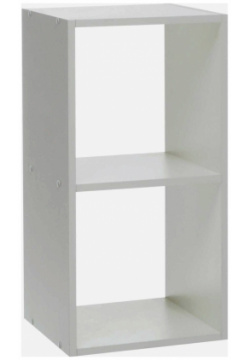 Стеллаж №3 dice cube 2 секции  360х320х705 белый Клик Мебель 08904894