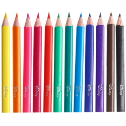Цветные карандаши в тубусе  12 цветов трехгранные холодное сердце Disney 09911084