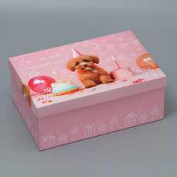 Коробка подарочная прямоугольная  упаковка Дарите Счастье 010004300