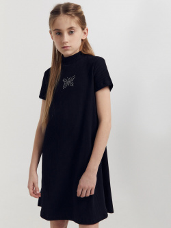Платье для девочек в черном цвете с печатью Mark Formelle 010157618 
