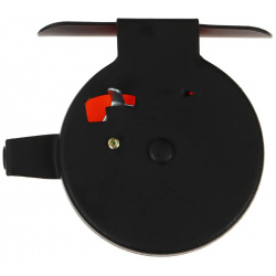 Катушка инерционная  металл пластик диаметр 5 см направляющая лески черно оранжевый 601d No brand 010293733