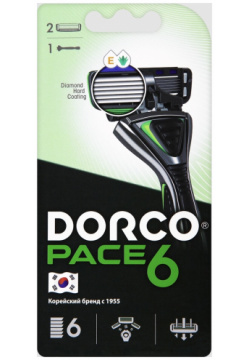 DORCO PACE6 (станок+2S) система с 6лезвиями (Ю Корея) 010201832 
