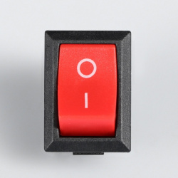 Выключатель клавишный без подсветки  красный No brand 010381556