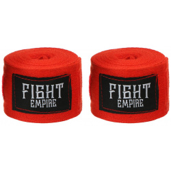 Бинт боксерский fight empire 4 м  цвет красный 010536287