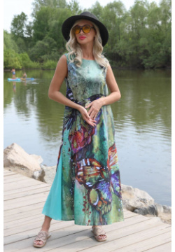 Платье Wisell 03751579 Яркое полуприлегающего силуэта из текстильной