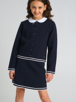 Комплект кардиган юбка школьный костюм вязаного школьницы кофта PLAYTODAY 01151221