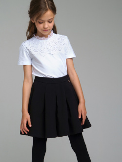 Юбка шорты PLAYTODAY 01141511 Школьная черная для девочки подростка