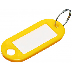 Набор брелоков для ключей  50 штук 53 мм цвет желтый Calligrata 011539010