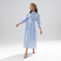 Платье CHARUTTI 011873575 из шитья высокого качества в нежном голубом