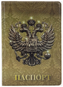 Обложка для паспорта  цвет золотой No brand 011875086