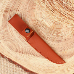 Ножны  чехол для ножа кожаный под лезвие до 9 х 2 5 см коричневый No brand 011996165