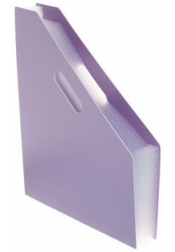 Лоток вертикальный для бумаг а4  пластик 12 отделений пастель фиолетовый Calligrata 05566552