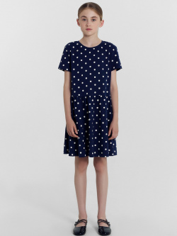 Платье для девочек темно синее в горошек Mark Formelle 012302848