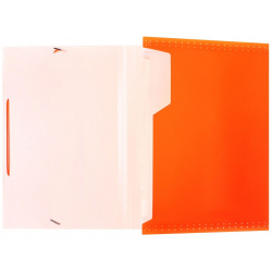 Папка картотека calligrata неон 13 отдел  a4 пластик 0 7мм оранж рез в цвет 012338919