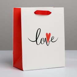 Пакет подарочный ламинированный вертикальный  упаковка Дарите Счастье 01227795
