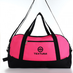 Сумка спортивная женская  textura средний размер цвет черный/розовый 012514572
