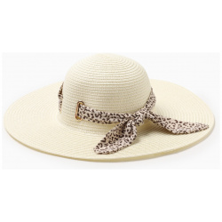 Шляпа MINAKU 012546764 женская Leopard цвет молочный  р 56 58