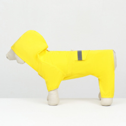 Комбинезон для собак  демисезонный с подкладом размер l (дс 32 ог 48 см) желтый No brand 012584949