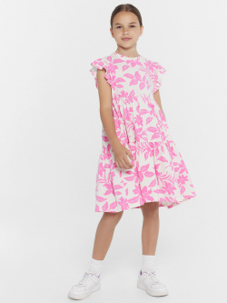 Платье для девочек молочно бежевое с цветами Mark Formelle 012654474 