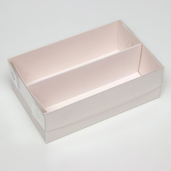 Коробка для макарун  с ложементом белая 16 5 х 10 см UPAK LAND 012905637