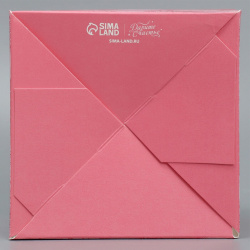 Коробка подарочная для цветов с pvc крышкой  упаковка Дарите Счастье 02297594