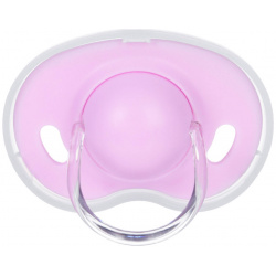 Соска  пустышка силиконовая классическая от 3 мес с колпачком цвет розовый Mum&Baby 012905407