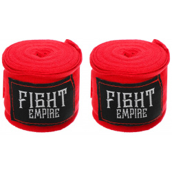 Бинт боксерский эластичный fight empire 3 м  цвет красный 013046049