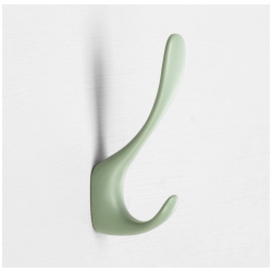 Крючок мебельный cappio heel  двухрожковый зеленый 013062484