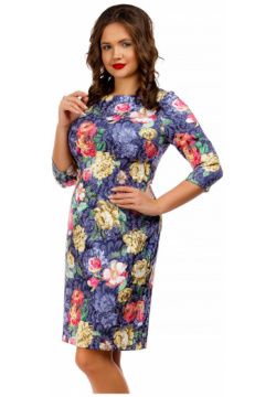 Платье Liza Fashion 204374 Стильное жаккардовое с цветочным принтом