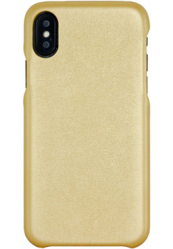 Чехол накладка G Case Slim Premium для смартфона Apple iPhone X / XS  Искусственная кожа Золотистый GG 894