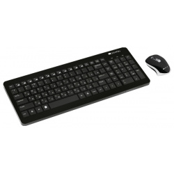 Комплект Клавиатура + мышь беспроводная Canyon SET W3  Черный CNS HSETW3 RU К