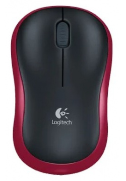 Мышь беспроводная Logitech M185 Red  1000dpi Wireless Красный 910 002240