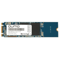 Внутренний SSD накопитель Qumo Novation 480GB  M 2 2280 SATA III 3D TLC Черный Q3DT 480GAEN M2
