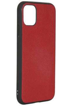Чехол накладка LuxCase для iPhone 11 PL+  Кожа/Полиуретан Красный 66003