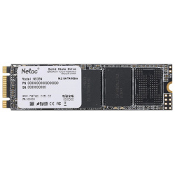 Внутренний SSD накопитель Netac N535N 512GB M2 2280  SATA III 3D TLC Черный NT01N535N 512G N8X