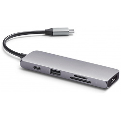 USB хаб Satechi Type C Multiport Pro (USB 3 0  HDMI SD micro SD) Серый Док станция ST UCMPAM