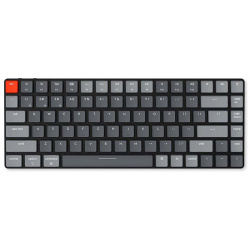 Клавиатура беспроводная механическая Keychron K3  Bluetooth RGB Red Switch Черный/Серый K3E1