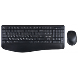Комплект беспроводной клавиатура+мышь Qumo Space K57/M75  Wireless/USB Черный 30704
