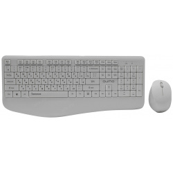 Комплект беспроводной клавиатура+мышь Qumo Space K57/M75  Wireless/USB Белый 30703