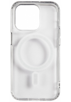 Чехол накладка Red Line iBox Case MagSafe для смартфона iPhone 14 Pro Max  Пластик/Силиконовые края Прозрачный УТ000032411 YT000032411