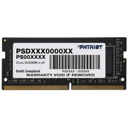 Модуль оперативной памяти PATRIOT Signature Line SO DIMM DDR4 16ГБ PC4 21300  2666MHz 1 2V CL19 PSD416G266681S