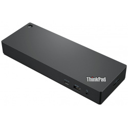 Док станция Lenovo ThinkPad Universal Thunderbolt 4 Dock (Thunderbolt  RJ 45 4xUSB 3 1 USB Type C HDMI 2xDP Mini jack) 135Вт Черный 40B00135CN